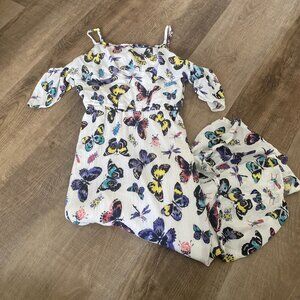 Girls Butterfly Dress Cold Should Y2K Style Easter Spring Dress